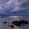 Craggy Coastline and Rain